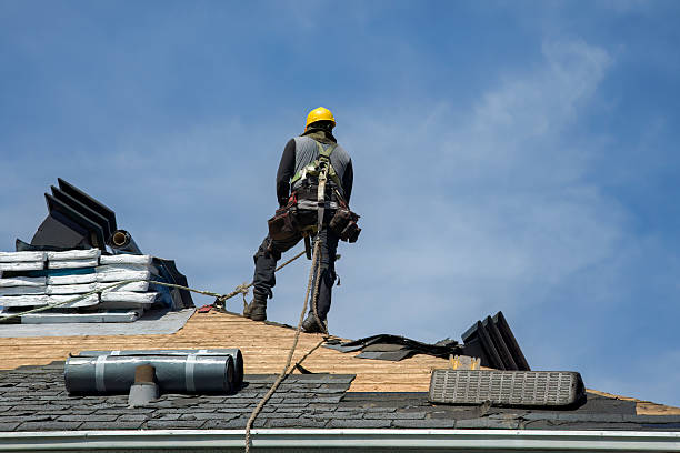 Professional Flat Roof Repair technician working in Calhoun City, MS